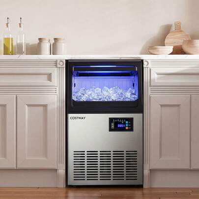 Commercial Spray-Type Ice Maker Machine, Under Counter & Freestanding Ice Making Machine