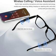 FECOUL These Smart Glasses, Also Known As Audio Or Translation Glasses, Support Real-Time Translations In Over 160 Languages. Thanks To AI Chat Powered By The Deepseek R1 And Gemini 2.5 Systems, They Offer An Integrated Microphone And Speaker For High-Resolution Voice And Music Playback, Hands-Free Calling, Touch Controls, Voice Assistant, Noise Cancellation, And Magnetic Charging. Ideal For Cycling, Relaxing Music, Everyday Office Work, And Travel, These Glasses Make The Perfect Gift For Both Men And Women. - Xem 9