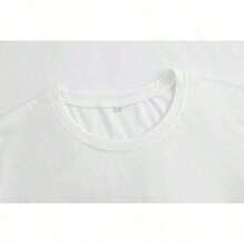 1 pieza de camiseta de algodón puro, moderna y cómoda para mujer, adecuada para fines de semana, viajes, compras, actividades al aire libre o uso casual, tela duradera de alta calidad, adecuada para todas las estaciones, camiseta gráfica moderna, camisetas gráficas para mujer, camiseta de verano, camiseta casual, ropa de vacaciones para mujer, diseño juvenil y moderno, camiseta gráfica, camisetas gráficas para mujer, camiseta de verano, camiseta casual, ropa de vacaciones para mujer, diseño juvenil y moderno, 180 g, 100% algodón, todos los diseños están impresos. Unisexo. - Blanco 6 - Ver 9