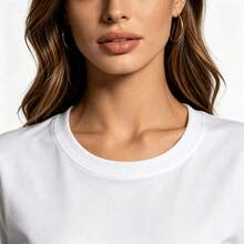 Tops para mujer suave, informal, de manga corta, con estampado de dibujos animados, de corte holgado para niñas, adecuada para salir, ir a la escuela y para usar en verano. - Blanco - Ver 4