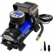 EPAuto 12V DC Portable Air Compressor, Digital Tire Inflator - 藍色的 - 查看 6