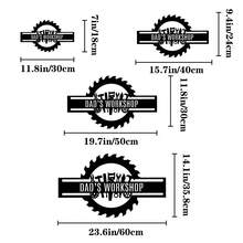 1pc Customized Metal Workshop Sign, Father's Day Gift, Customized Garage Sign, Personalized Men's Cave Decor, Mechanic Workshop Sign, Steel Garage Entrance Decoration - Black - View 4