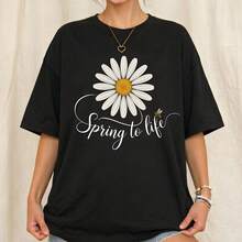 Women T-Shirts - Black - View 1