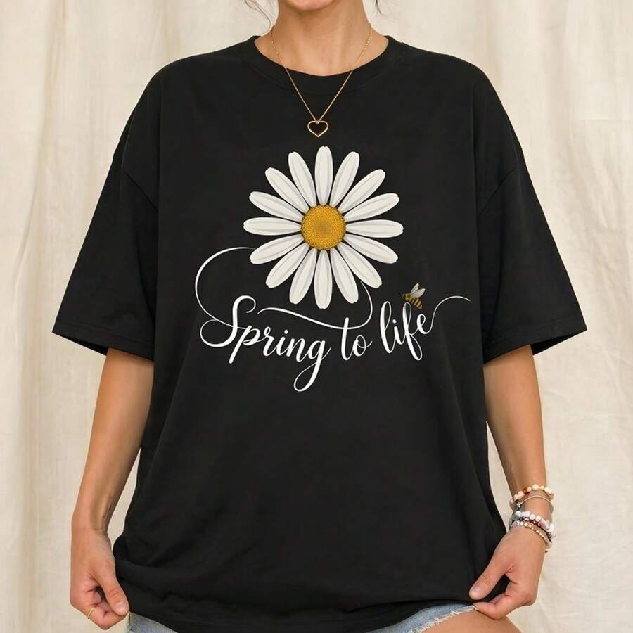 Women T-Shirts - Black - View 1