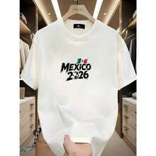 2026 Nuevo playeras de hombre,verano ligero camisas de hombre,Camiseta PLAYERAS blanca unisex con diseño de países del Mundial Tallas S a 3XL - Negro - Ver 6