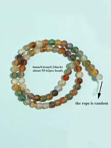 1 Hebra de Cuentas de Malaquita Natural 4/6/8/10/12mm, Adecuadas para Hacer Pulseras de Jade, Collares, Brazaletes, Joyas y Accesorios - Multicolor - Ver 12