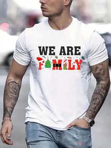 Men's Casual Short Sleeve T-Shirt, 1 Piece, 100% Heavy Cotton - Comfortable Crew Neck, Soft And Adorable T-Shirts, Loose And Comfortable - White - View 1