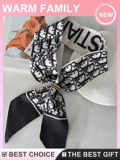 Women Headscarf Hair Scarf, 1PC Lightweight Soft Polyester Satin Silk Like Neck Scarf Head Wrap Hair Band, Elegant Multi Use Square Bandana Fashion Hair Accessory, Smooth Comfortable Fabric For Hair Styling Outfit Matching, Daily Wear Party Travel Wedding Holiday Gift