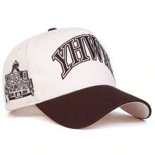 SGIAWETA-1Piece Men YHWH Letter Embroidered Five-Faced Hat Baseball Cap Outdoor Adjustable Sunscreen Leisure Hat Spring Autumn Travel Tourism Beach Vacation-Birthdaygift - 綠色 - 查看 10