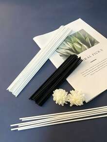 10/50/100pcs-Rattan Reed Diffuser Sticks, Aromatherapy Refill, Multiple Colors Available, Home Office Fragrance Sticks, Suitable For Bedroom, Bathroom, Living Room, Remove Odors, Keep Air Fresh - Multicolor - View 5