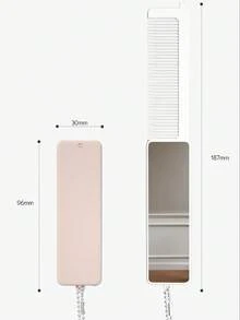 Espejo plegable portátil mini y peine todo en uno, espejo compacto para maquillaje y arreglo personal - Múltiples estilos - Ver 3