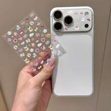 Cute Lens Protective Film Apple Phone Lens Sticker, Cute Cherry Bear Decal, DIY Decorative Sticker Base, Camera Protective Film, Cartoon 3D Embossed Sticker For Phone Case And Camera Gift Birthday - Multicolor - View 8