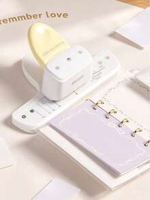 3-Hole Punch, Suitable For A5, A6, A7 Size, 8-Page Capacity, Applicable For Daily Planners, Scrapbooks, Adjustable Hole Puncher - Multicolor - View 10