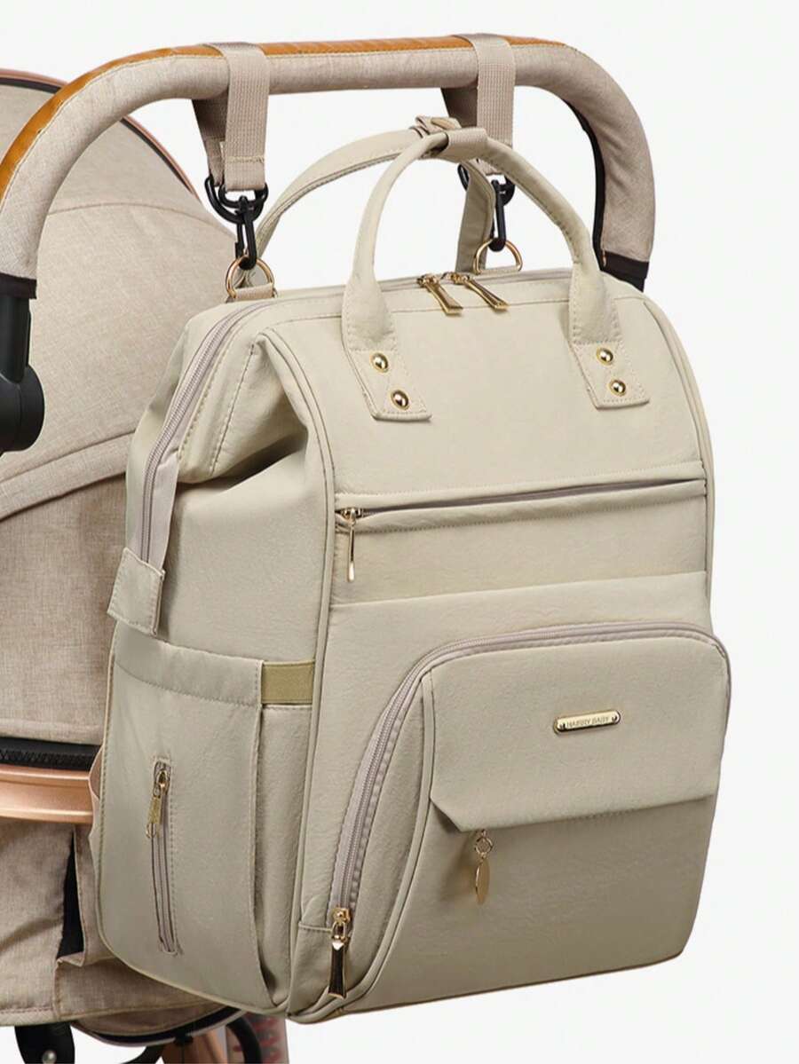 Large Capacity Minimalist Mommy Backpack, Maternity Hospital Bag For Nursing Bottles And Diapers