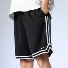 Pantalones cortos deportivos casuales Nike DNA Elastic Fit de color liso y corte holgado para hombre FN2605-010 Negro - Negro - Ver 2