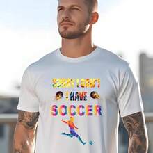 Camiseta Unisex de Cuello Redondo, Holgada, de Gran Tamaño, Casual, de Algodón Puro, Novedad Transfronteriza para la Copa Mundial 2026 - Negro - Ver 2