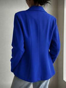Women Blazers - Blue - View 5