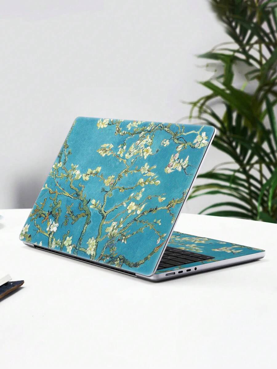 2入 15.35*10.63 英吋筆電外殼裝飾貼紙，適用於 HP、Apple、Compaq/Apple//HP///15.6 英吋-16 英吋及以下所有系列筆電，印花圖案 DIY 無殘膠耐刮保護貼膜 - 查看 1