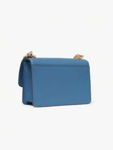 Michael Kors Bolso cruzado con solapa acolchada pequeño MK, correa ajustable - Azul - Ver 4