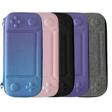 2021游戏机配件造型硬壳收纳包，适用于Switch/OLED/Lite，防震便携旅行包，带游戏卡槽，多种颜色可选，3D浮雕游戏手柄设计，适用于Switch系列，硬质EVA便携旅行包，防刮收纳包，适用于游戏机及配件 - 查看 1