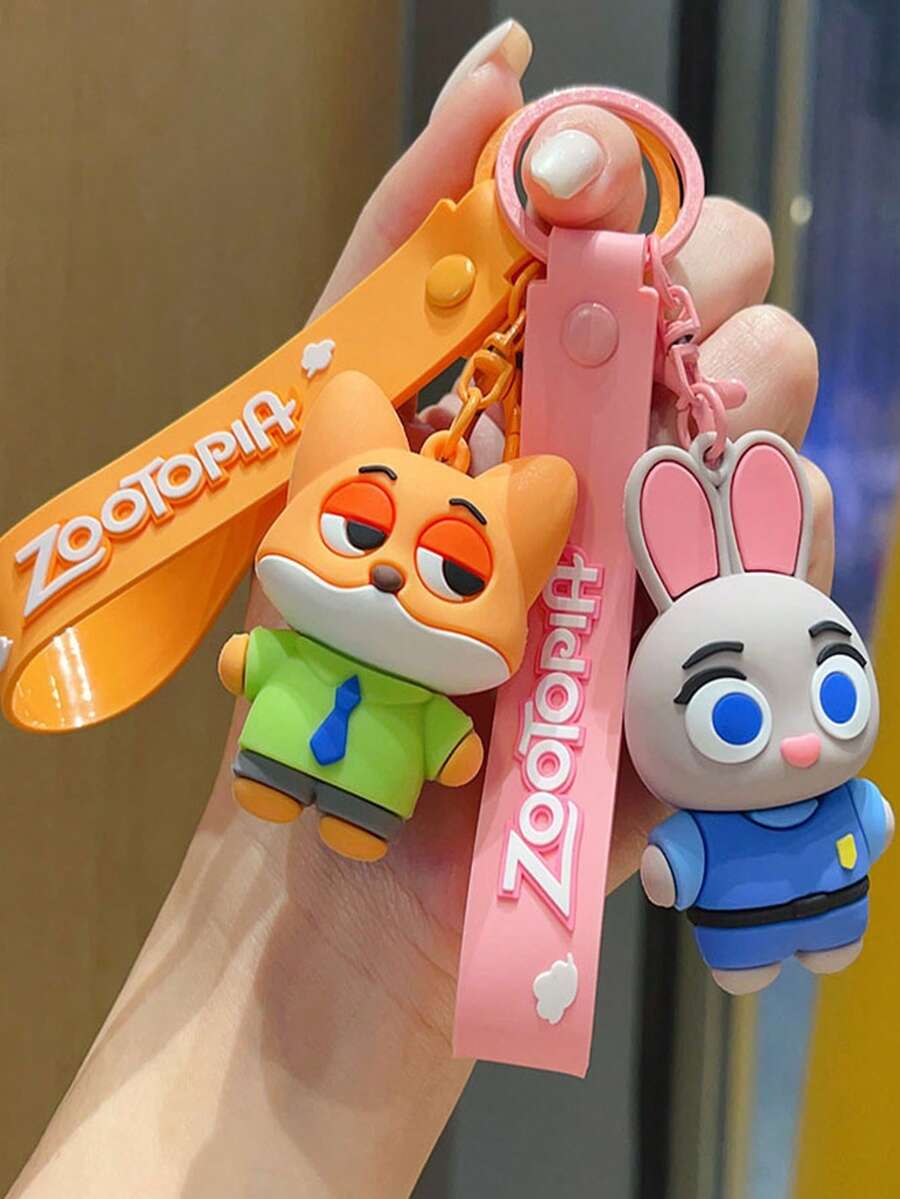 Disney 疯狂动物城主题钥匙扣套装,包含朱迪·霍普斯、尼克·王尔德、克劳豪瑟和闪电等角色,采用优质柔软硅胶制成,经久耐用、轻巧舒适,非常适合挂在钥匙、背包、钱包或行李箱上。 - 鑰匙鏈 - 查看 1