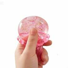 Octopus Squeeze Toy For Beach & Water Play, Stress Relief Squeezy Realistic Jellyfish Plush - Multicolor - View 4