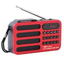 Portable Mini Bluetooth FM Radio Solar Powered Wireless Speaker, Supports USB & TF Card Emergency Playback - View 10