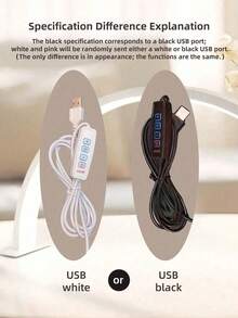 1pc USB Powered Crescent Moon LED Light, Portable, Suitable For Manicure, Eyelash Extension, Tattoo Lighting, Fashion Design, Nail Lighting, Modern Desk Lamp Gift - Nail Art Half Moon Lamp - View 5
