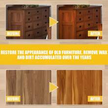 Acondicionador de madera de cera de abeja, realza el brillo y la durabilidad, textura no pegajosa, adecuado para gabinetes, escaleras y muebles de madera - A - Ver 7