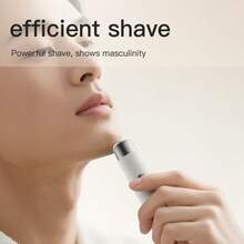 2-In-1 Mini Electric Nose Hair Trimmer With Light, Electric Shaver, Rechargeable Portable Travel Shaver, Unisex Facial Hair Grooming Tool, Perfect Gift For Family, Partner, Friends And Colleagues - Multicolor - View 8