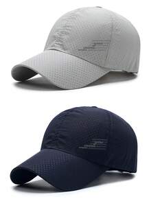 2 buah Topi Baseball Bernapas, Cocok Untuk Wanita di Musim Panas untuk Olahraga Seperti Lari, Maraton, Tenis, dan Pakaian Kasual. Juga Pilihan Ideal untuk Topi Matahari Pria untuk Kuncir Rambut untuk Pemakaian Sehari-hari di Musim Semi dan Musim Panas - A - View 3