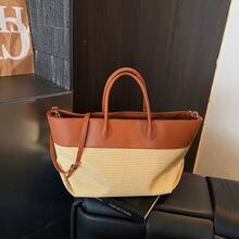 BV Bottega Small Andiamo Bolso de mujer tejido a mano de cuero genuinoBolsodebolso de manotipocuboconpatróntejidoparamujer,bolsodemarca,elegantebolsodemanoparaseñorabolsaderegaloexquisita,bolsodebolso de manodelujoparamujer,bolsocruzadodemodaparamujer,adecuadoparachicas,estudiantesnivel universitariodamasdeoficina,madresdemedianaedadparausodiario,comprasoficina,clase,reuniones,citas,actividadesalairelibretambiénunregaloidealparaBolso de mano de gran capacidad para mujer, cesta tejida, versátil, de paja, modelo nuevo 2026, bolso de hombro, bolso de axila, bolso cruzado. - Marrón - Ver 1