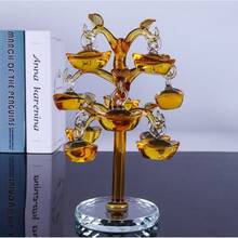 シトリンガラス工芸品 木製装飾品 ワインキャビネット リビングルーム 新築祝いギフト - 8銅貨インゴット - チェックする 9