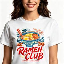 Tops para mujer Oversize Retro con Estampado Gráfico para Adolescentes - Diseño de Chica Surfista Save A Horse Ride A Wave - Top Casual para Verano, Fiestas y Regreso a Clases - Blanco - Ver 6