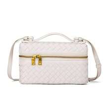 BV Bottega Bang Bang Bolso de mujer tejido a mano de cuero genuinodebolso de manotipocuboconpatróntejidoparamujer,bolsodemarca,elegantebolsodemanoparaseñorabolsaderegaloexquisita,bolsodebolso de manodelujoparamujer,bolsocruzadodemodaparamujer,adecuadoparachicas,estudiantesnivel universitariodamasdeoficina,madresdemedianaedadparausodiario,comprasoficina,clase,reuniones,citas,actividadesalairelibretambiénunregaloidealparamujeresNuevasbolsodemujer,versátilinspiradoeslascelebridadesalamodabolsocuadradopequeñotejidoamano,bolsodehombroybandoleratipoloncheraparamujer. - Dorado - Ver 6