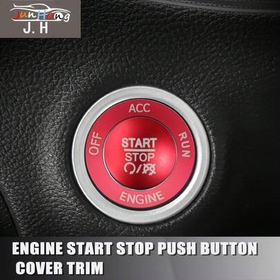 Juego de adornos interiores para automóvil, cubierta decorativa para llave de arranque, anillo decorativo para Challenger 15-22 y Dodge Grand Cherokee