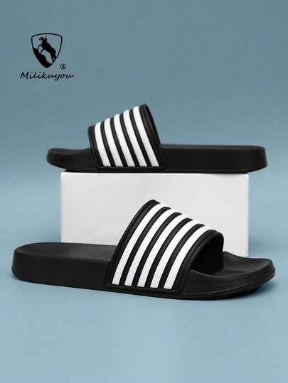 Chanclas de verano para hombre talla grande 23#, tallas 36-48, zapatos casuales cómodos para exteriores, pantuflas livianas antideslizantes, sandalias transpirables resistentes al desgaste para hombre, para uso diario y exterior (Patrón asimétrico). Las suelas de estas chanclas están hechas de material EVA. No las expongas a la luz solar directa durante mucho tiempo, de lo contrario los zapatos se encogerán.