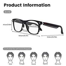 FECOUL These Smart Glasses, Also Known As Audio Or Translation Glasses, Support Real-Time Translations In Over 160 Languages. Thanks To AI Chat Powered By The Deepseek R1 And Gemini 2.5 Systems, They Offer An Integrated Microphone And Speaker For High-Resolution Voice And Music Playback, Hands-Free Calling, Touch Controls, Voice Assistant, Noise Cancellation, And Magnetic Charging. Ideal For Cycling, Relaxing Music, Everyday Office Work, And Travel, These Glasses Make The Perfect Gift For Both Men And Women. - Xem 8