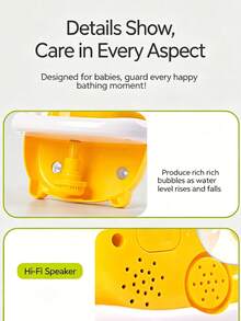 1pc Dinosaur Bubble Machine Bath Toy, Automatic Foaming With Music, Strong Suction Cup Wall-Mounted, Suitable For Toddlers 18 Months And Above Interactive Bathtub Toy - Multiple Options Available - View 8