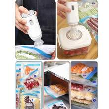 Portable Wireless Hand‑Held Electric Vacuum Sealing Machine, Vacuum Pump For Food Preservation, Compatible With Vacuum Bags, Ideal For Home Kitchen, Refrigerator Storage & Outdoor Camping, Autumn & Winter Special Offers - Multicolor - View 7
