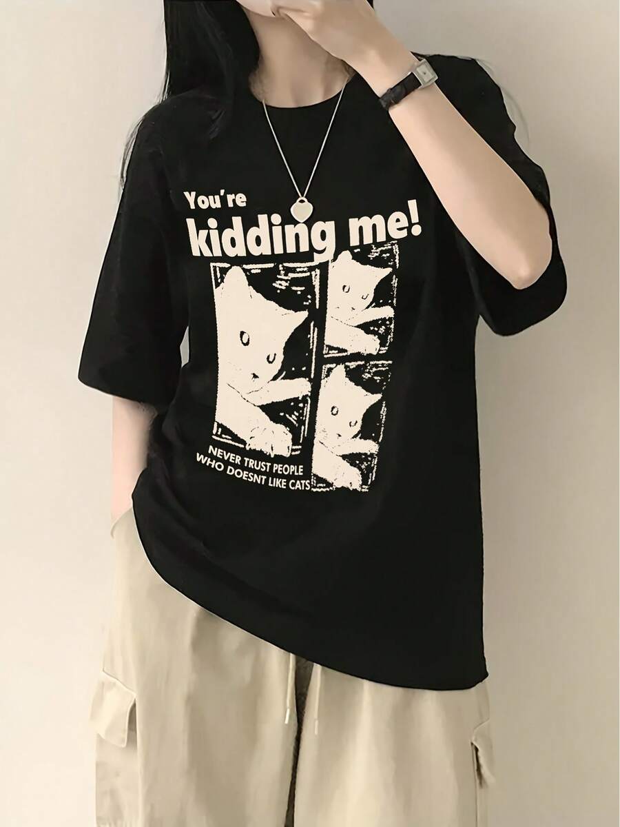 Women T-Shirts - Black - View 1