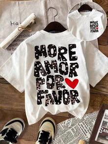 1 pieza de camiseta para mujer, camiseta de manga corta estampada de estilo casual urbano, bonita camiseta de verano, camiseta estampada adecuada para chicas jóvenes, camiseta estampada para mujer, camiseta con patrón estampado para mujer, bonita camiseta para mujer blanca, 100% algodón. - Blanco - Ver 6
