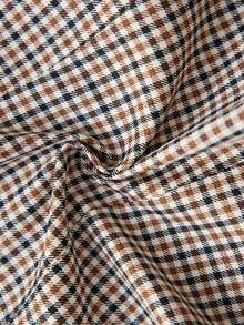 Chaleco casual de mujer con botones frontales y bolsillos, de tela tejida a cuadros, para primavera, otoño y verano - Café integral - Ver 7