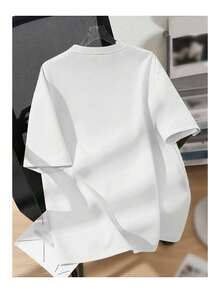 Oversized Cotton T-Shirt - Unisex, Printed, Urban Style, Casual Summer, Loose And Comfortable Fit. - White - View 2