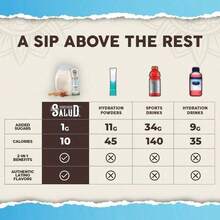 Salud 2-In-1 Hydration Packets + Immunity Electrolytes Powder, Horchata - Agua Fresca Drink Mix, Elderberry, Dairy & Soy Free, Non-GMO, Gluten Free, Vegan, Low Calorie, 1g Sugar (15 Servings) - 2PCS - 查看 4