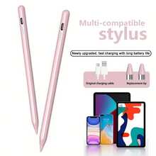 This Stylus Pen Is Compatible With IPad/Android/ Phones And Tablets, Supports USB Fast Charging, Tilt Sensitivity, Full-Screen Palm Rejection Design, Magnetic Design, And Comes With Dual Replacement Nibs. Suitable For IPad, IOS And All Touch Screen Devices. Compatible With 2018-2024 R3/4/5, Compatible With Pad Mini 5/6, Compatible With Pad 6/7/8/90, Compatible With IPad Pro - View 15