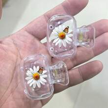 2pcs Travel Toothbrush Head Covers - Chrysanthemum Design, Toothbrush Protectors For Home And Travel Use - Multicolor - View 7