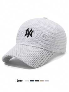 1 chiếc mũ lưỡi trai bóng chày unisex thể thao casual mới cho xuân/hè, mũ cứng, thêu thời trang cho cặp đôi, đa năng, chống nắng, thoáng khí, snapback - nhiều màu - Xem 17