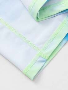 Balabala Set de 2 piezas de camiseta de protección solar y bañador para niños en verano - tinte verde - Ver 9