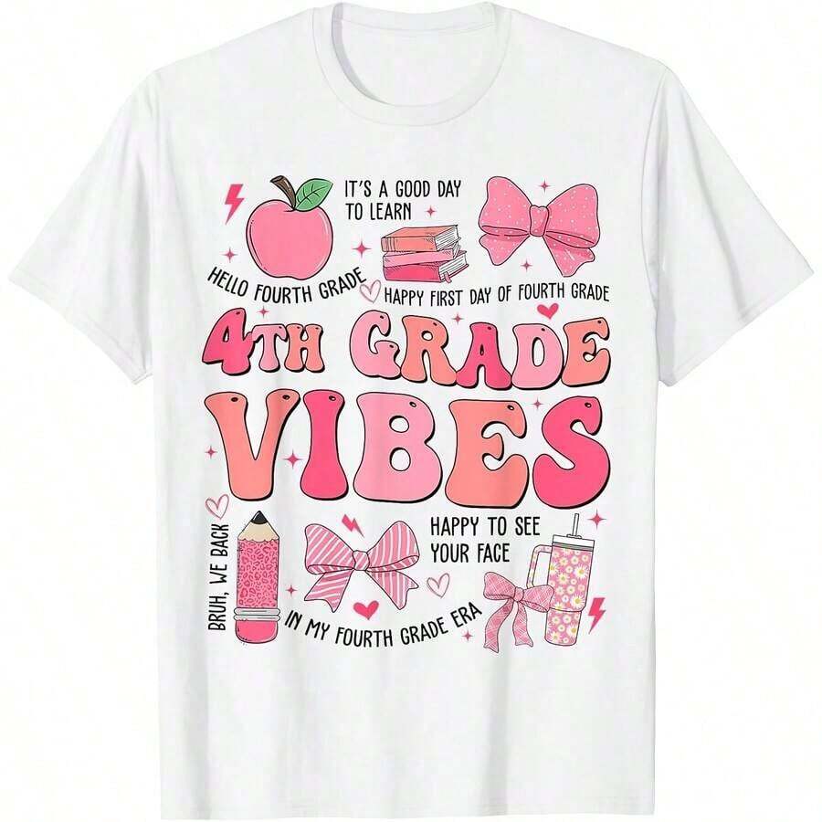 Camiseta GiftGlowing, Camiseta de los 80 para Hombres y Mujeres, Adecuada para usar durante todo el año, camiseta de manga corta con cuello redondo, estampada por un solo lado, de puro algodón, top divertido estampado para mujer, suave. - Color 5 - Ver 1